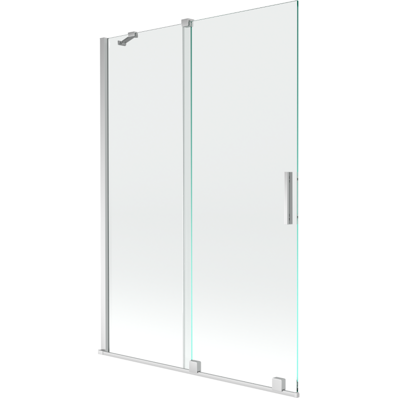 Mexen Velar parawan nawannowy 2-skrzydłowy rozsuwany 120 x 150 cm, transparent, chrom - 896-120-000-01-01