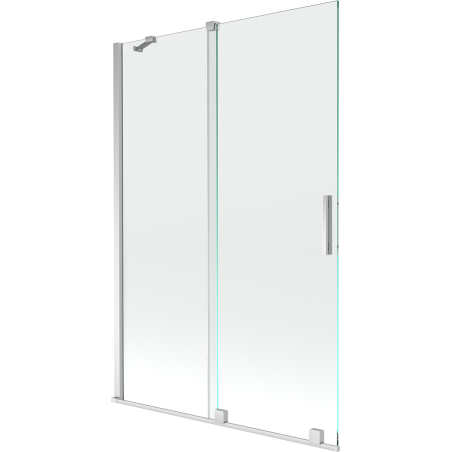 Mexen Velar Duschwand 2-flügelige Schiebetür 120 x 150 cm, transparent, chrom - 896-120-000-01-01