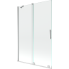 Mexen Velar Duschwand 2-flügelige Schiebetür 120 x 150 cm, transparent, chrom - 896-120-000-01-01