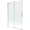 Mexen Velar paroi de baignoire à 2 panneaux coulissants 120 x 150 cm, transparent, chrome - 896-120-000-01-01
