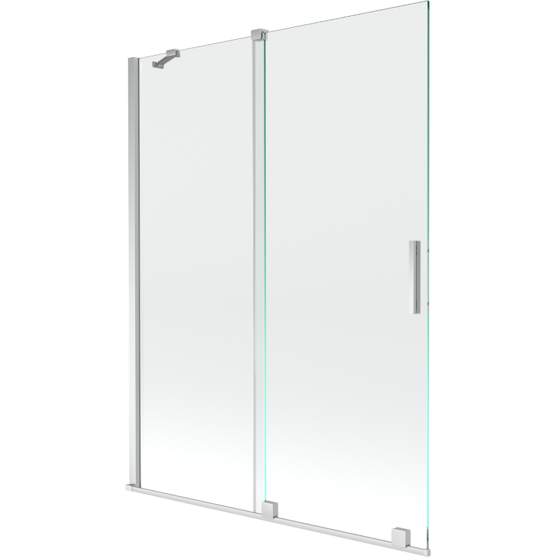 Mexen Velar 2-panel sliding bath screen 130 x 150 cm, transparent, chrome - 896-130-000-01-01