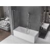 Mexen Velar zweiteilige, verschiebbare Badewannenabtrennung 130 x 150 cm, transparent, Chrom - 896-130-000-01-01