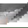 Mexen Velar zweiteilige, verschiebbare Badewannenabtrennung 130 x 150 cm, transparent, Chrom - 896-130-000-01-01