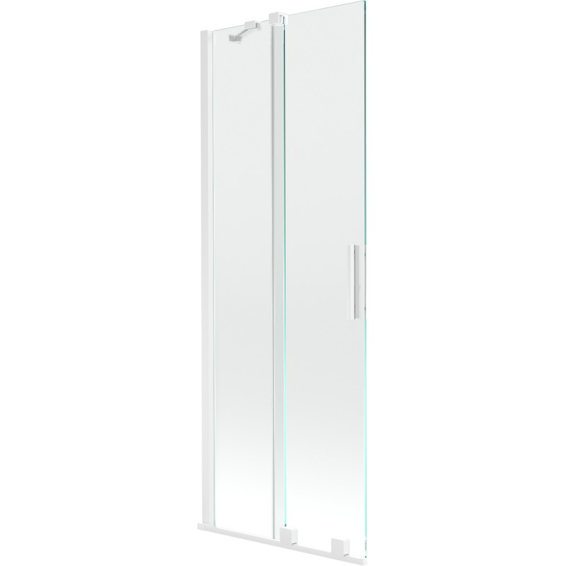 Mexen Velar 2-panel sliding bathtub screen 70 x 150 cm, transparent, white - 896-070-000-01-20