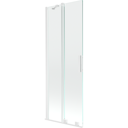 Mexen Velar Badewannenabdeckung 2-flügelig verschiebbar 70 x 150 cm, transparent, weiß - 896-070-000-01-20