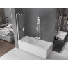 Mexen Velar 2-panel sliding bathtub screen 70 x 150 cm, transparent, white - 896-070-000-01-20