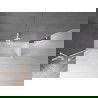 Mexen Velar Duschabtrennung für die Badewanne, 2-flügelig, verschiebbar 75 x 150 cm, transparent, weiß - 896-075-000-01-20
