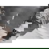 Mexen Velar zweiteilige Badewannenabtrennung zum Schieben 95 x 150 cm, transparent, weiß - 896-095-000-01-20