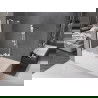 Mexen Velar 2-flügelige, verschiebbare Badewannenabtrennung 100 x 150 cm, transparent, weiß - 896-100-000-01-20