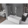 Mexen Velar 2-Panel Sliding Bathtub Screen 130 x 150 cm, Transparent, White - 896-130-000-01-20