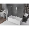 Mexen Velar 2-Panel Sliding Bathtub Screen 130 x 150 cm, Transparent, White - 896-130-000-01-20