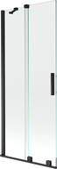 Mexen Velar 2-panel sliding bathtub screen 80 x 150 cm, transparent, black - 896-080-000-01-70
