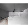 Mexen Velar 2-panel sliding bathtub screen 85 x 150 cm, transparent, black - 896-085-000-01-70