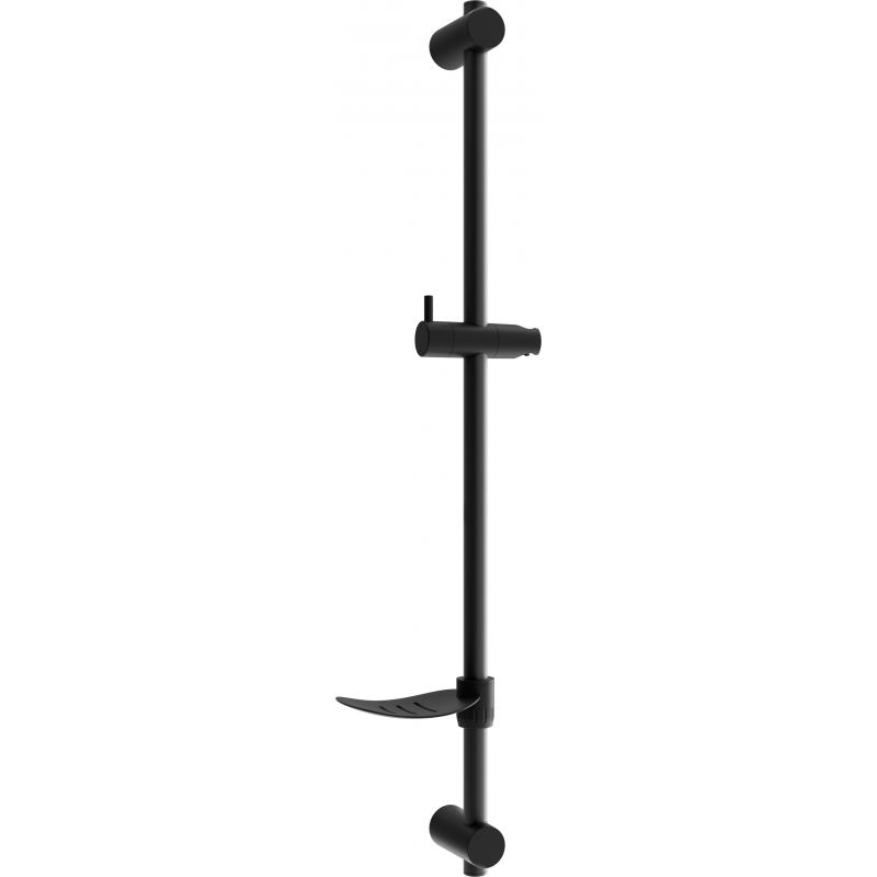 Mexen DF shower rail with soap dish 80 cm, black - 79382-70