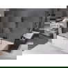 Mexen Velar badwand 2-delig schuifbaar 95 x 150 cm, transparant, zwart - 896-095-000-01-70