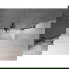 Mexen Velar badwand 2-delig schuifbaar 95 x 150 cm, transparant, zwart - 896-095-000-01-70