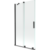Mexen Velar Duschabtrennung 2-flügelig, verschiebbar 100 x 150 cm, transparent, schwarz - 896-100-000-01-70