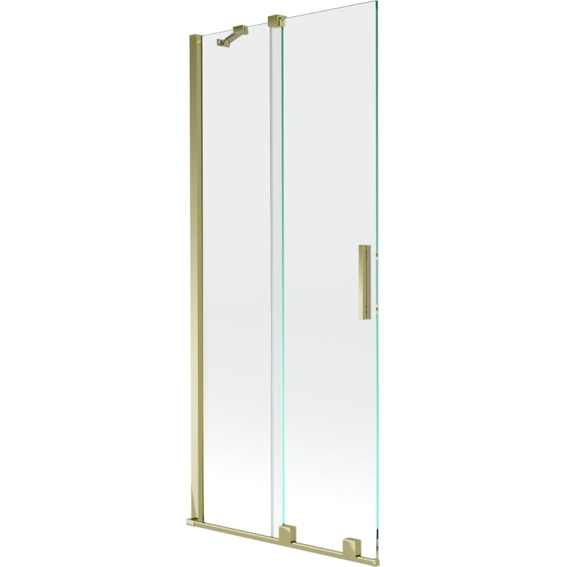 Mexen Velar klizna paravana 2-krilna klizna 80 x 150 cm, transparentno, zlatno - 896-080-000-01-50