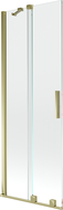 Mexen Velar badwand 2-delige schuifwand 70 x 150 cm, transparant, goud - 896-070-000-01-50