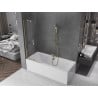 Mexen Velar tweevleugelige verschuifbare badwand 75 x 150 cm, transparant, goud - 896-075-000-01-50