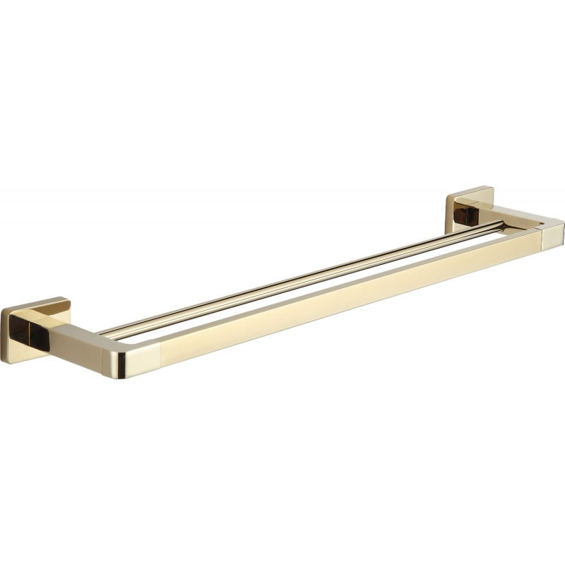 Mexen Asis perchero doble para toallas, dorado - 7017625-50