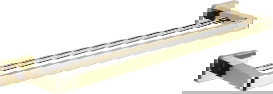 Mexen Asis διπλή κρεμάστρα για πετσέτες, χρυσή - 7017625-50