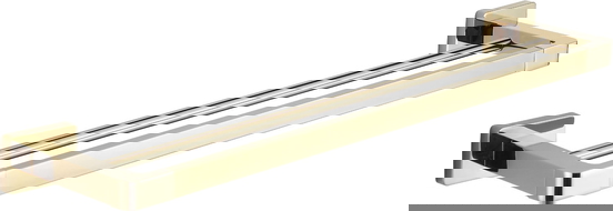 Mexen Asis dubbele handdoekhouder, goud - 7017625-50