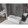 Mexen Velar dvodijelna klizna paravan za kadu 95 x 150 cm, prozirna, zlatna - 896-095-000-01-50