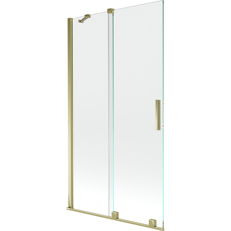 Mexen Velar paroi de baignoire coulissante à 2 volets 100 x 150 cm, transparent, doré - 896-100-000-01-50