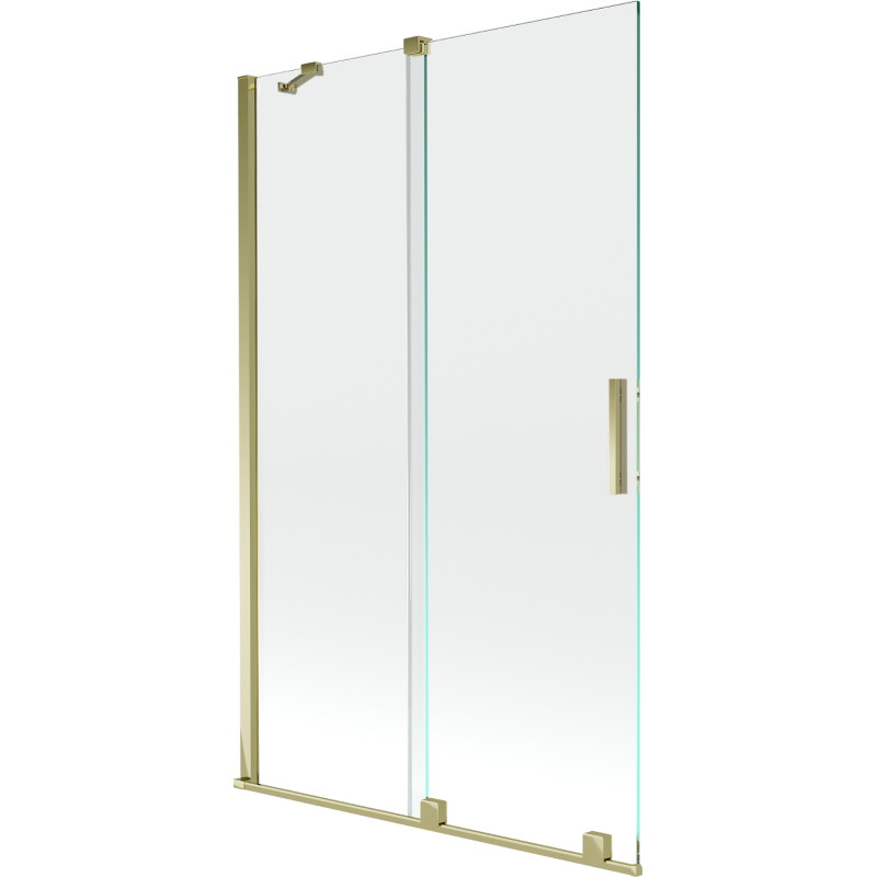 Mexen Velar 2-panel sliding bathtub screen 110 x 150 cm, transparent, gold - 896-110-000-01-50