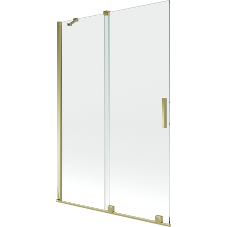 Mexen Velar 2-panel sliding bathtub screen 120 x 150 cm, transparent, gold - 896-120-000-01-50