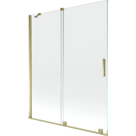 Mexen Velar 2-delige schuifbare douchewand 140 x 150 cm, transparant, goud - 896-140-000-01-50