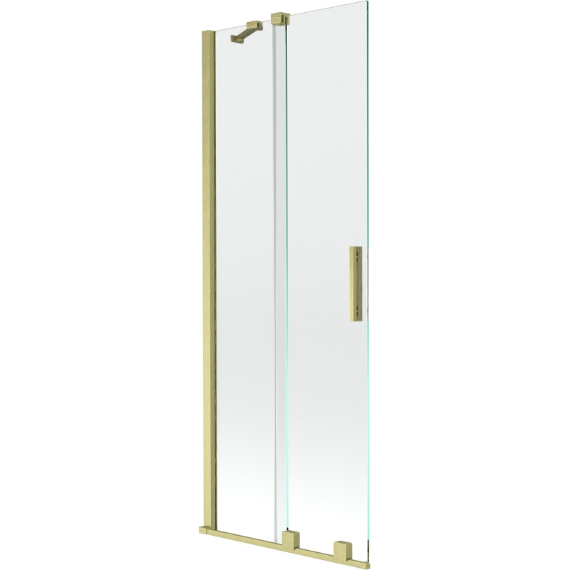 Mexen Velar 2-flügelige Duschwand, verschiebbar 70 x 150 cm, transparent, gold gebürstet - 896-070-000-01-55