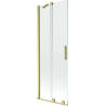Mexen Velar 2-panel sliding bath screen 70 x 150 cm, transparent, brushed gold - 896-070-000-01-55