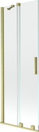 Mexen Velar 2-panel sliding bath screen 70 x 150 cm, transparent, brushed gold - 896-070-000-01-55