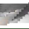 Mexen Velar Duschabtrennung 2-flügelig verschiebbar 75 x 150 cm, transparent, gebürstetes Gold - 896-075-000-01-55