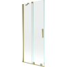 Mexen Velar Badewannenabtrennung 2-flügelig verschiebbar 85 x 150 cm, transparent, gold gebürstet - 896-085-000-01-55