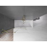 Mexen Velar 2-Panel Sliding Bathtub Screen 110 x 150 cm, Transparent, Brushed Gold - 896-110-000-01-55