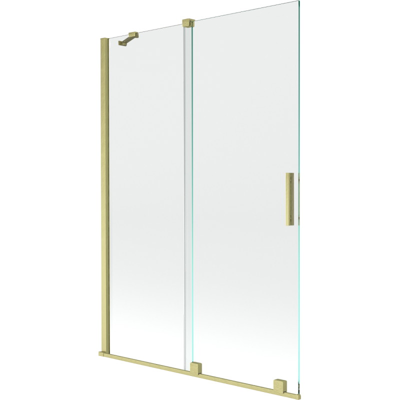 Mexen Velar 2-panel sliding bathtub screen 120 x 150 cm, transparent, brushed gold - 896-120-000-01-55