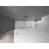 Mexen Velar 2-panel sliding bathtub screen 120 x 150 cm, transparent, brushed gold - 896-120-000-01-55