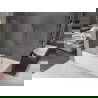Mexen Velar Badewannenfaltwand 2-flügelig verschiebbar 70 x 150 cm, transparent, Roségold - 896-070-000-01-60