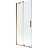 Mexen Velar 2-flüglige, verschiebbare Badewannenfalttür 85 x 150 cm, transparent, Roségold - 896-085-000-01-60