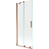 Mexen Velar Badewannenwand 2-flügelig verschiebbar 85 x 150 cm, transparent, Roségold - 896-085-000-01-60