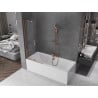 Mexen Velar 2-wing sliding bath screen 85 x 150 cm, transparent, rose gold - 896-085-000-01-60