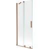 Mexen Velar 2-flügelige, verschiebbare Badewannenabtrennung 80 x 150 cm, transparent, gebürstetes Kupfer - 896-080-000-01-65