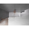 Mexen Velar 2-panel sliding bathtub screen 90 x 150 cm, transparent, brushed copper - 896-090-000-01-65