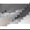 Mexen Velar Badewannenabtrennung 2-flügelig verschiebbar 75 x 150 cm, transparent, gebürstetes Gun Grau - 896-075-000-01-66