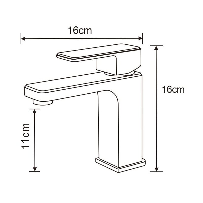 Mexen Cetus washbasin tap, chrome - 744300-00
