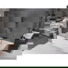 Mexen Velar 2-delige verschuifbare badwand 110 x 150 cm, transparant, geborsteld grijs - 896-110-000-01-66