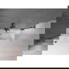 Mexen Velar 2-delige verschuifbare badwand 110 x 150 cm, transparant, geborsteld grijs - 896-110-000-01-66